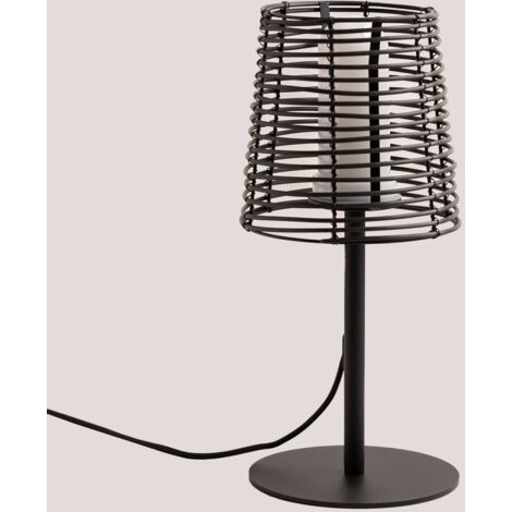 Lampe de table d'extérieur effet bois en polyéthylène Bissel SKLUM (1/5)