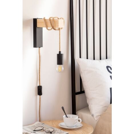 Lampe Murale Tina SKLUM Black&Natural