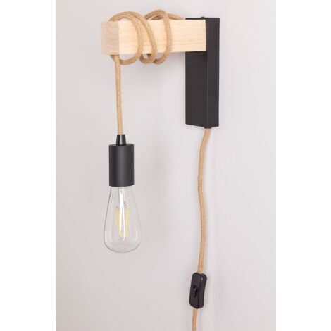 Lampe Murale Tina SKLUM Black&Natural