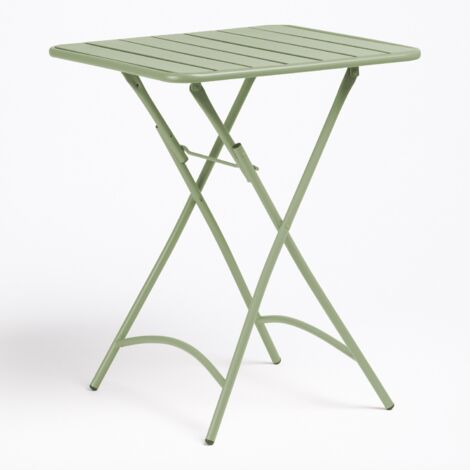 Table de cuisine carrée 60x60 cm pliable en acier Janti SKLUM Iceberg (1/5)