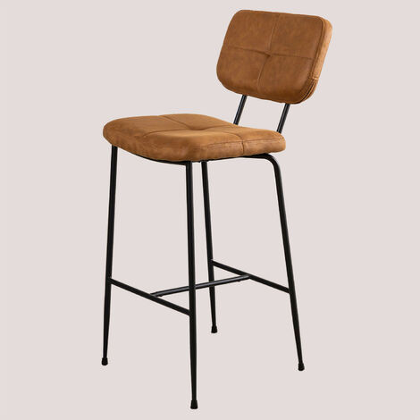 Tabouret Haut avec Dossier en Bois (63 cm) Tenay - SKLUM