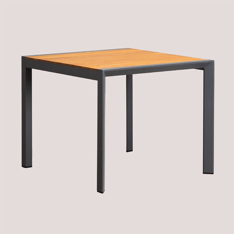 Ensemble de table carrée Supreme (90x90 cm) et 4 chaises de jardin