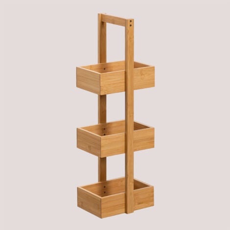 Étagère de salle de bain en bambou Kayla Design SKLUM