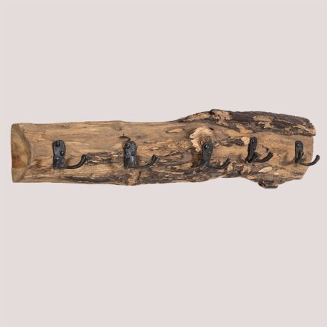 Porte-manteau mural en bois recyclé Trunc SKLUM Bois Recyclé