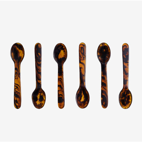 Lot De 6 Cuillères à Dessert Gräwe - Acier Inoxydable 18/10 - Longueur 16 Cm - Idéal Pour Enfants, Cadeau Personnalisable