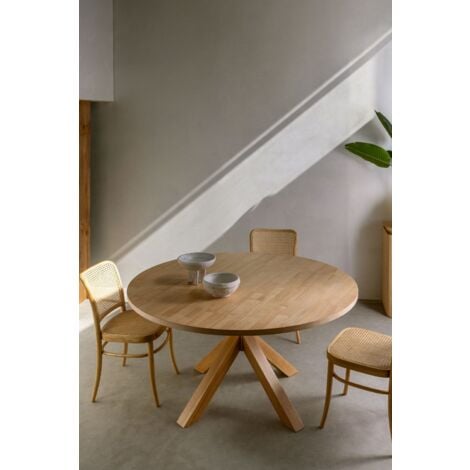 Table à manger ronde en MDF (Ø140 cm) Pleven SKLUM