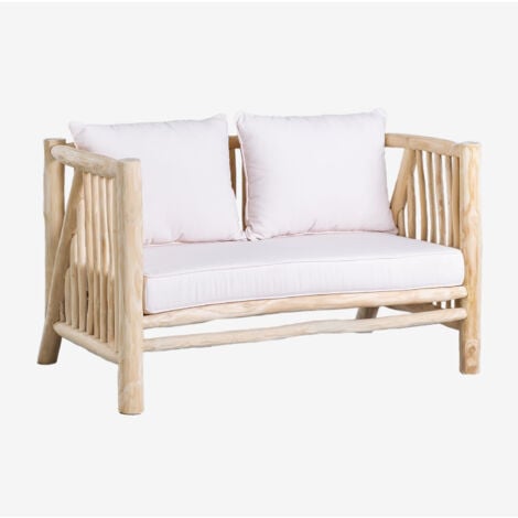 Fauteuil relax de jardin branches de teck 66cm