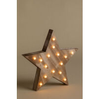 Étoile en bois avec lumières LED Lliva - SKLUM