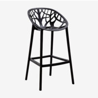 Lot de 2 tabourets de jardin hauts en polypropylène Ores SKLUM Noir ↑65 cm