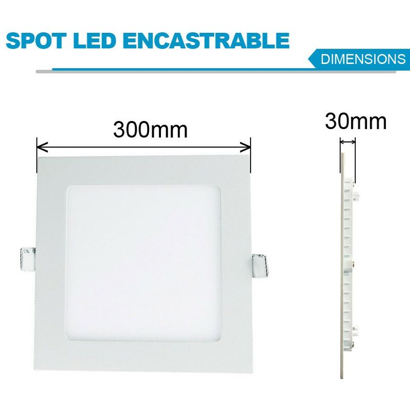 Sans Marque Spot - Carré LED apparent - 24W à prix pas cher