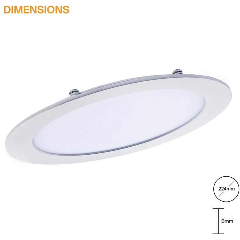 Lot De 5 Spots Encastrables LED Extra-plats 18W - Blanc Froid 6000K, Downlight Pour Plafond