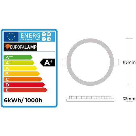 CAR WORK BOX Spot LED Encastrable, 6W 600lumen Equivalent 60W  Incandescence, Extra Plat 25mm, 230V éclairage Plafond Encastré, Blanc  Froid 6000K, Diamètre 100mm, Φ 65-95mm,Boite de 6 en destockage et  reconditionné chez