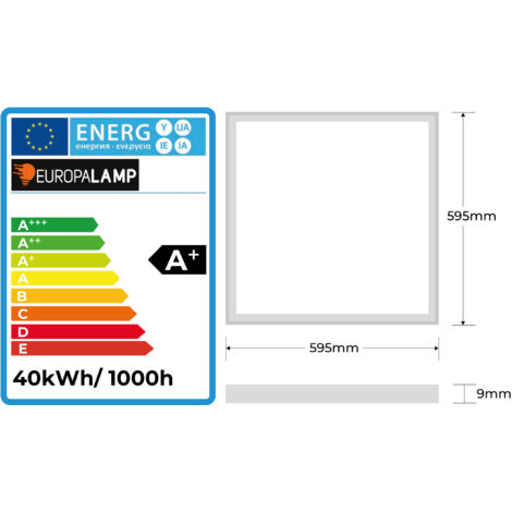 2 Panneaux LED 60x60 Cm - 4000 Lm, Blanc Froid 6500K, Pour Faux Plafond, 5 Ans Garantie, Installation Facile