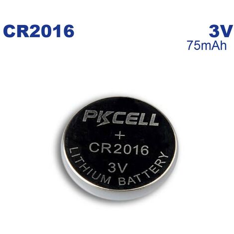 GP pile bouton, Lithium, CR2016, 5-p