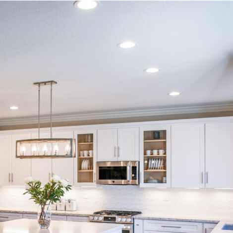 5 Spot Encastrables LED 18W Rond Extra-Plat Blanc Froid 6000K