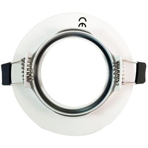 10 Collerettes supports encastrables orientables Spot LED rond