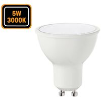 Ampoules GU10 5W eq. 50W Blanc Chaud 3000k Haute Luminosité - Blanc Chaud 3000k