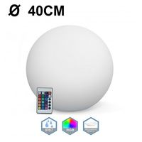 Boule LED Lumineuse Multicolore 40CM Sans Fil