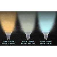 Lot de 10 Ampoules LED 5W GU10 Blanc Froid Haute Luminosité