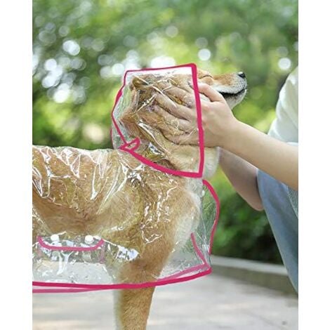 Imperméable pour chiens, imperméable, coupe-vent, avec capuche, pour chiens de petite et moyenne taille, L-