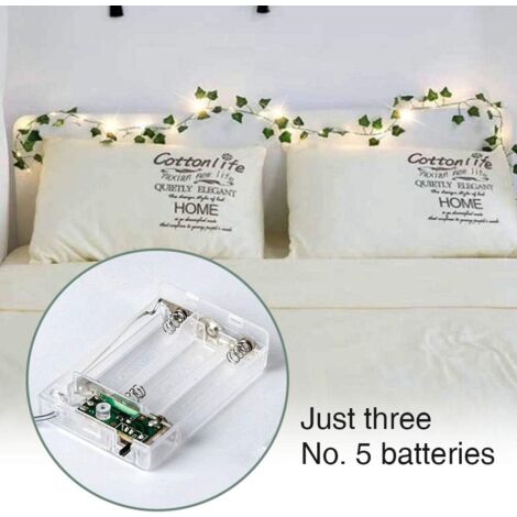 Lierre Lampe 20LED Longueur 2M Convient à Decoration Noel Exterieur Decoration Anniversaire Deco Chambre Ado Fille Decoration Mariage Murale-