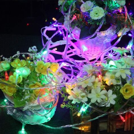 30M 300 LED Guirlandes Lumineuses Carnaval Mariage Extérieur Jardin Intérieur Éclairage, Guirlande LED Guirlande Lumineuse Guirlande Pour Arbre De Noël Décoration Gazebo Guirlande, Coloré-