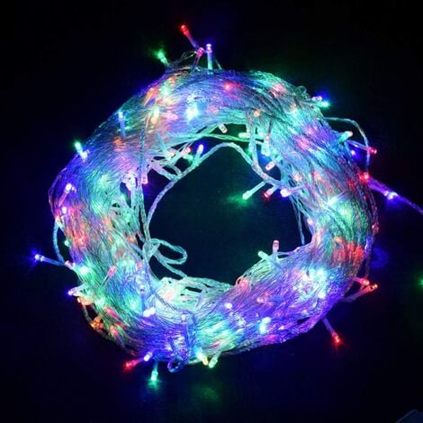 30M 300 LED Guirlandes Lumineuses Carnaval Mariage Extérieur Jardin Intérieur Éclairage, Guirlande LED Guirlande Lumineuse Guirlande Pour Arbre De Noël Décoration Gazebo Guirlande, Coloré-