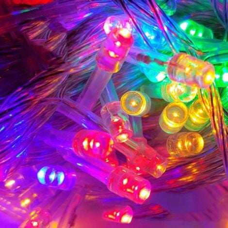 30M 300 LED Guirlandes Lumineuses Carnaval Mariage Extérieur Jardin Intérieur Éclairage, Guirlande LED Guirlande Lumineuse Guirlande Pour Arbre De Noël Décoration Gazebo Guirlande, Coloré-