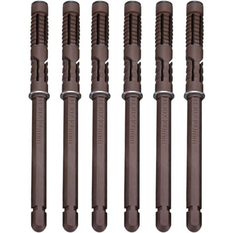 [6 pièces] Support d'étagère flottant dissimulé 10x100mm Supports d'étagère muraux et supports Support invisible robuste Supports d'étagère cachés pour planches flottantes d'étagères murales personnal