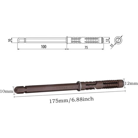 [6 pièces] Support d'étagère flottant dissimulé 10x100mm Supports d'étagère muraux et supports Support invisible robuste Supports d'étagère cachés pour planches flottantes d'étagères murales personnal