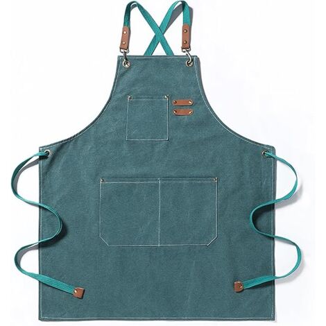 Tablier De Cuisine Vert Festif - Pour Adulte, Cuisine, Pâtisserie, Barbecue - Tissu Résistant Et Facile à Entretenir - Design Imprimé
