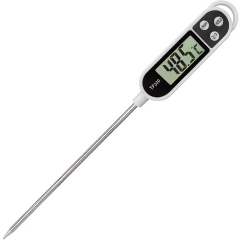 Thermomètre Numérique Cuisine Avec Sonde - Plage -50°C à 300°C, Lecture Instantanée, Pour Viande, BBQ, Vin