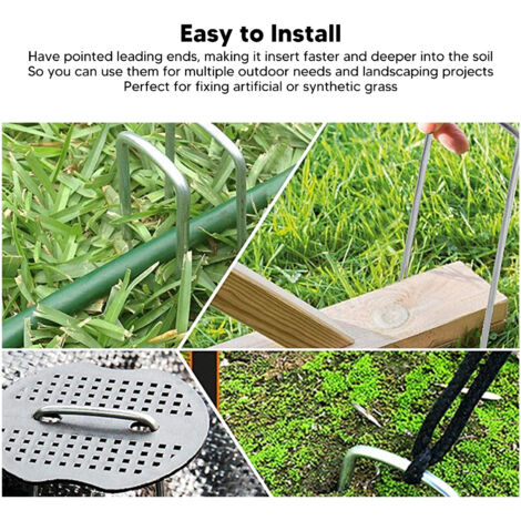Lot De 20 Piquets De Terre 13,7 Cm Pour Station De Charge Tondeuse Robot - Compatible Husqvarna Automower 105 305 308