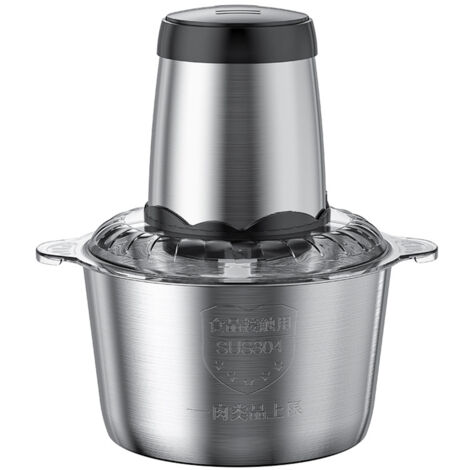 Hachoir électrique 6L - 1000W - Bol Inox - 4 Lames - Pour Viande, Légumes, Fruits - Cuisine Facile - 9