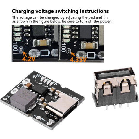Module Charge/décharge DAOKAI 5V 2A - Carte PCB Pour Projets électroniques
