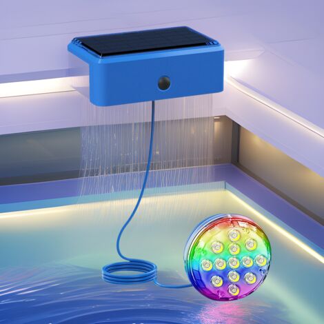 Lot De 2 Lampes De Piscine Flottantes LED RVB Avec Télécommande RF, IP68, étanche, 4