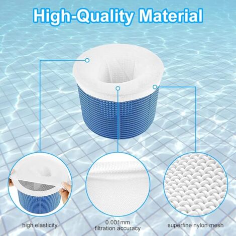 Protection Filtre Piscine Chaussettes Filtre Piscine 13x22cm - Nylon Réutilisable - Protection Skimmer - Lot 5/10/20/30/50 Pièces Chaussettes Anti-débris Protection Filtre Piscine Chaussettes Filtre Piscine 13x22cm - Nylon Réutilisable - Protection Skimmer - Lot 5/10/20/30/50 Pièces Chaussettes Anti-débris