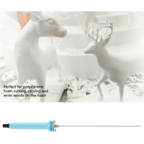 Coupe-mousse électrique Régulé – 4 Têtes, Température Ajustable, Stylet 22 Cm, Pour Polystyrène, Mousse