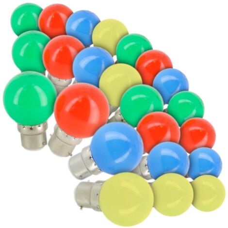 Set di 24 lampadine LED B22 Eq 20W Ghirlanda guinguette da esterno