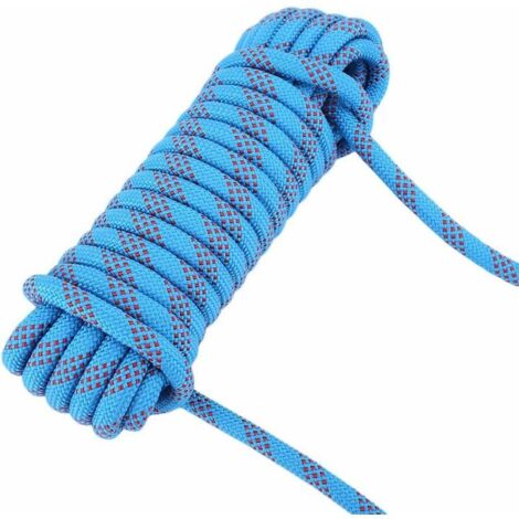 FOREHILL  Escalade Corde Parachute de Survie Corde Escalade Corde Auxiliaire Corde De Sécurité Multifonction pour Escalade Alpinisme Grimpe Montagne Descente 12mm(20M)