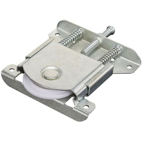 FOREHILL  Lot de 2 Pièces de Porte Coulissantes pour Armoire Wheels Runners Guides Roulements à Bille Coulissant Pièces Nylon Armoire Ensemble de Roulette de Porte pour Placard Armoire Cabinet