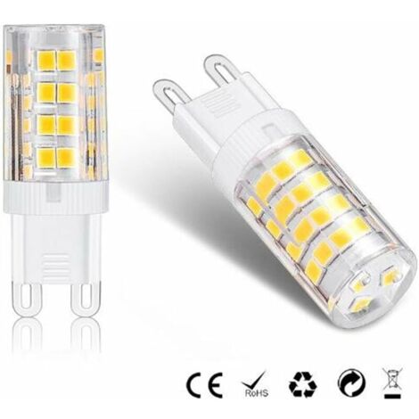 FOREHILL  G9 LED Lampe Ampoules, Blanc Chaud 3000K 5W Lumiere équivalent aux ampoules halogènes de 40 W 420 lumens not dimmable, lot de 10