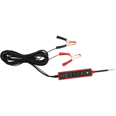 FOREHILL Testeur de circuit automobile avec lumière LED 6-24 V Sonde de test automobile multifonction pour bateaux et remorques