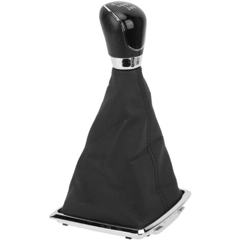 Pièce Rechange Opel Kit Pommeau + Soufflet + Cadre Levier Vitesse Pour Opel Corsa D/E Et Adam - 5 Vitesses - Cuir Synthétique Noir Soufflet Levier Vitesse Corsa D