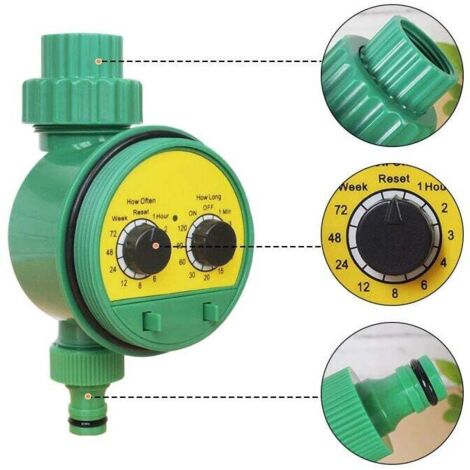 Programmateur D'arrosage RAINPOINT 2 Voies - Jusqu'à 3 Programmes Par Jour Pour Jardin Et Pelouse