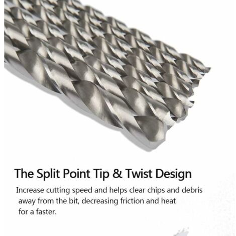 HENGL 4Pcs Forets De Coupe En Bois Scie Trou Foret Hélicoïdal À Quatre