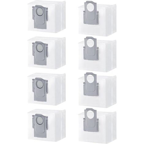 12 Sacs à Poussière Pour Roborock Q7 Max, S8+, S7 Max Ultra, Etc. - Capacité 3L - Filtration 99,9% - Compatibilité Large