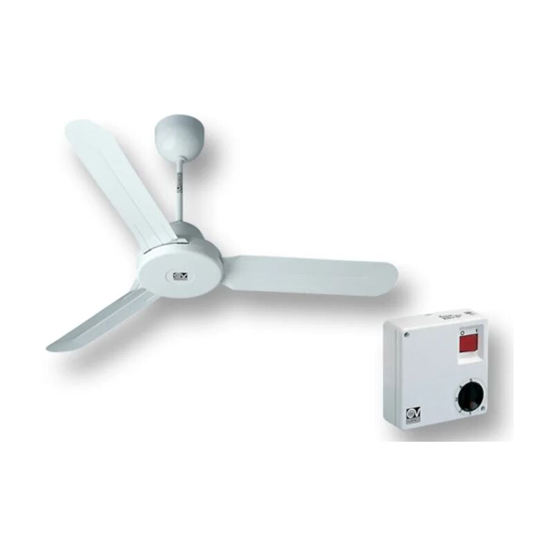 Ventilatore da soffitto senza luce Vortice Nordik 1S 90/36 Senza GR.COM.  Bianco - sku 61160