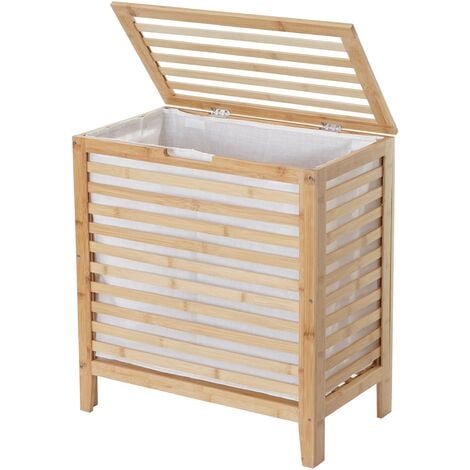 CESTO PARA ROPA sucia caja almacenamiento plegable bambú cesta lavandería  Edaygo EUR 23,79 - PicClick ES