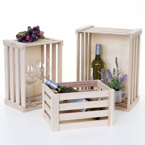 Cajas de madera cajas de frutas cajas de vino vintage natural 50 x